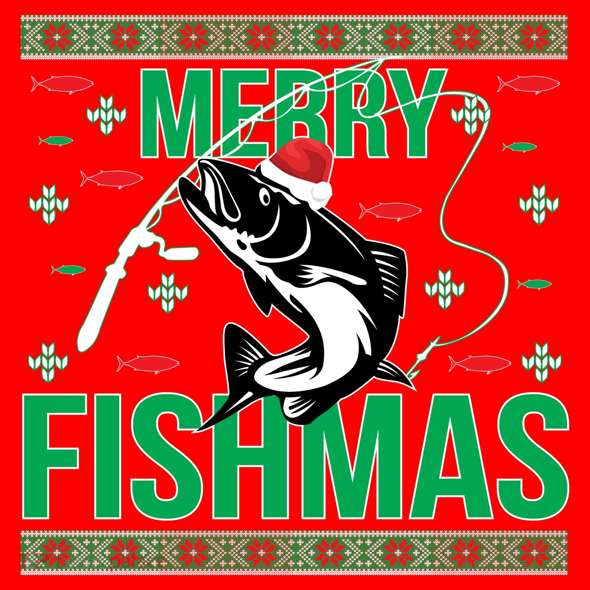 Merry Fishmas Santa Hat