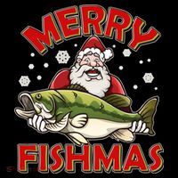 Merry Fishmas Christmas Fish Santa Apron thumb 3