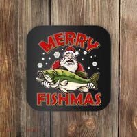 Merry Fishmas Christmas Fish Santa Coaster thumb 0