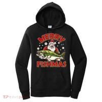Merry Fishmas Christmas Fish Santa Women's Hoodie thumb 0