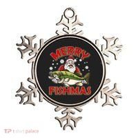 Merry Fishmas Christmas Fish Santa Ornament thumb 0
