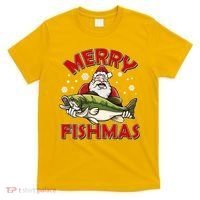 Merry Fishmas Christmas Fish Santa T-Shirt thumb 0