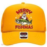 Merry Fishmas Christmas Fish Santa Hat thumb 0