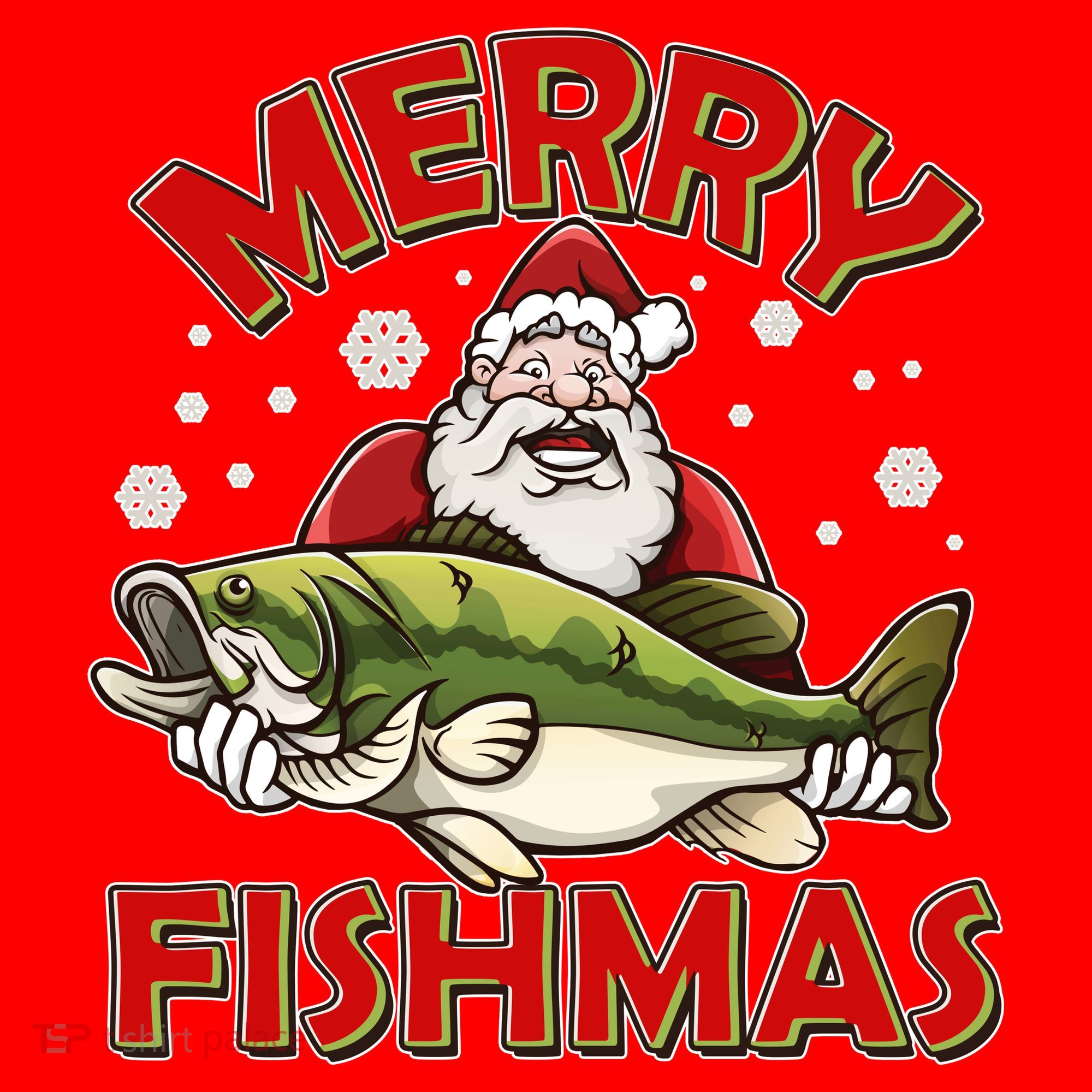 Merry Fishmas Christmas Fish Santa Santa Hat