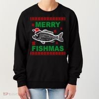 Merry Fishmas Ugly Christmas Women's Sweatshirt thumb 0
