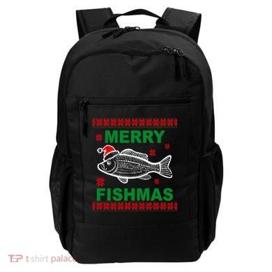 Merry Fishmas Ugly Christmas Backpack
