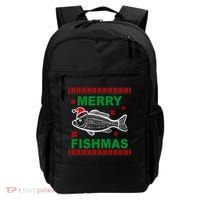 Merry Fishmas Ugly Christmas Backpack thumb 0