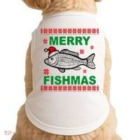 Merry Fishmas Ugly Christmas Doggie Tank thumb 0