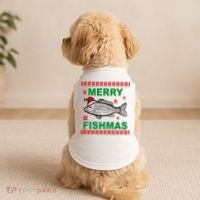 Merry Fishmas Ugly Christmas Doggie Tank thumb 2