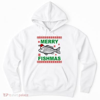 Merry Fishmas Ugly Christmas Hoodie