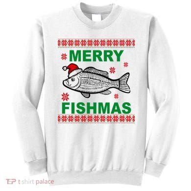 Merry Fishmas Ugly Christmas Sweatshirt