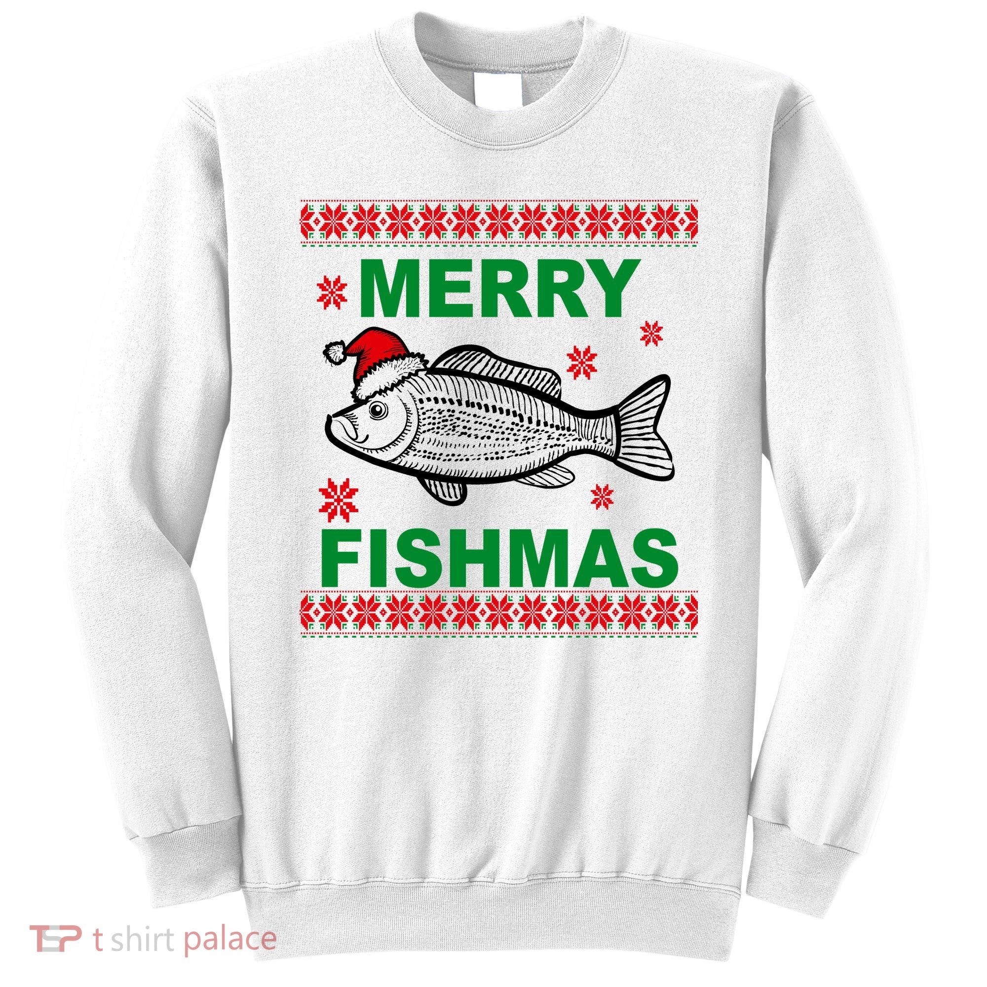 Merry Fishmas Ugly Christmas Sweatshirt