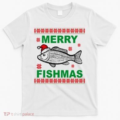 Merry Fishmas Ugly Christmas T-Shirt