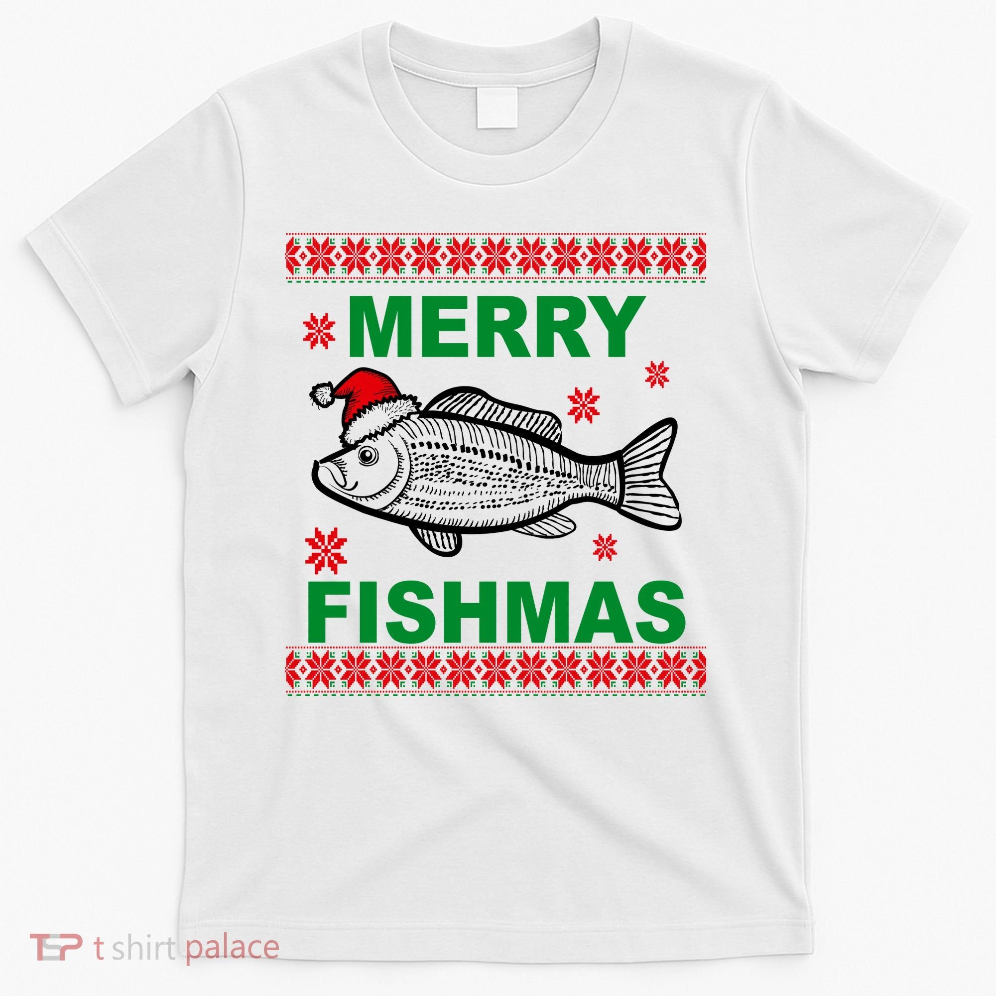 Merry Fishmas Ugly Christmas T-Shirt