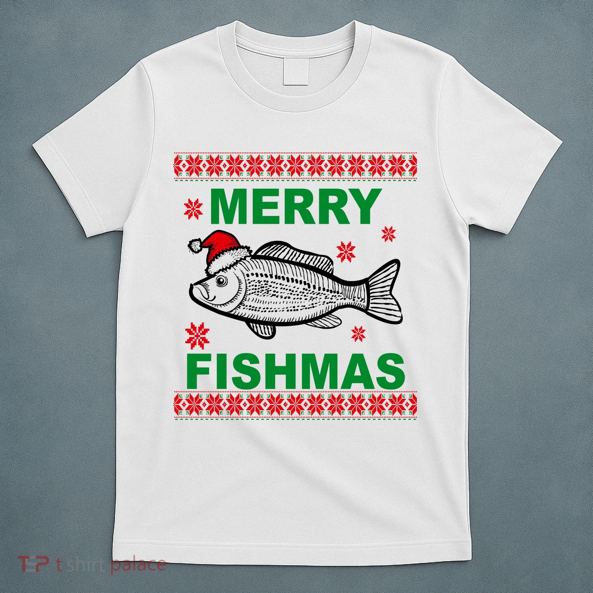 Merry Fishmas Ugly Christmas T-Shirt