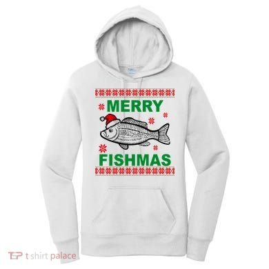 Merry Fishmas Ugly Christmas Women's Hoodie
