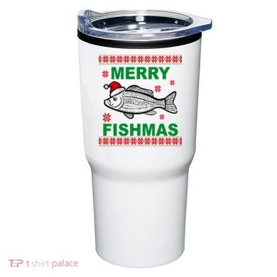 Merry Fishmas Ugly Christmas Tumbler