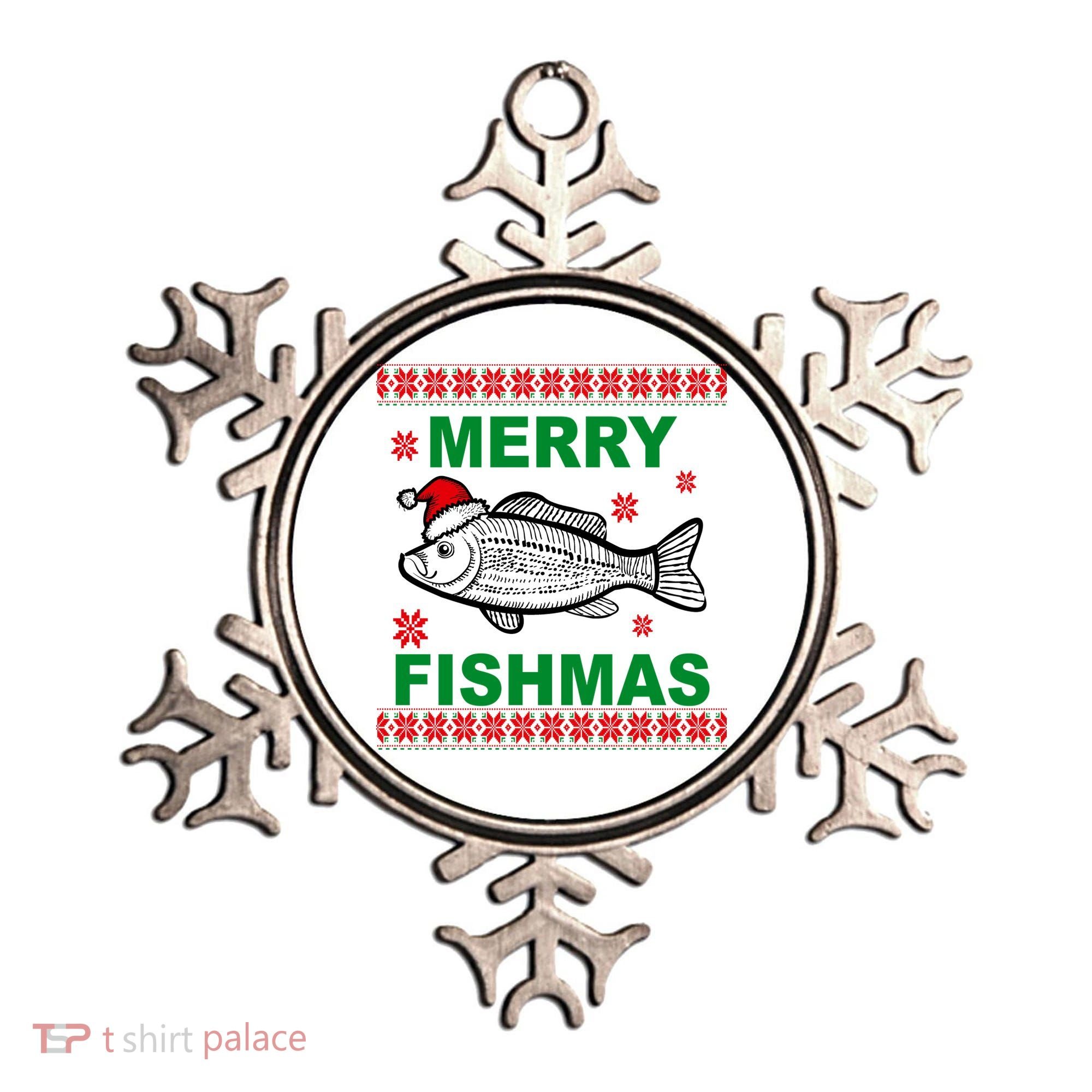 Merry Fishmas Ugly Christmas Ornament