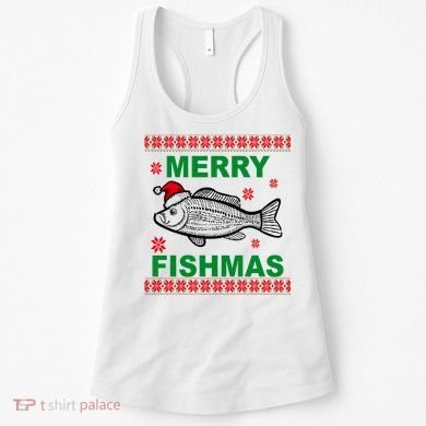 Merry Fishmas Ugly Christmas Women's Tank Top