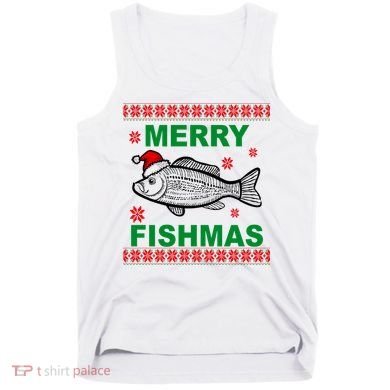Merry Fishmas Ugly Christmas Tank Top