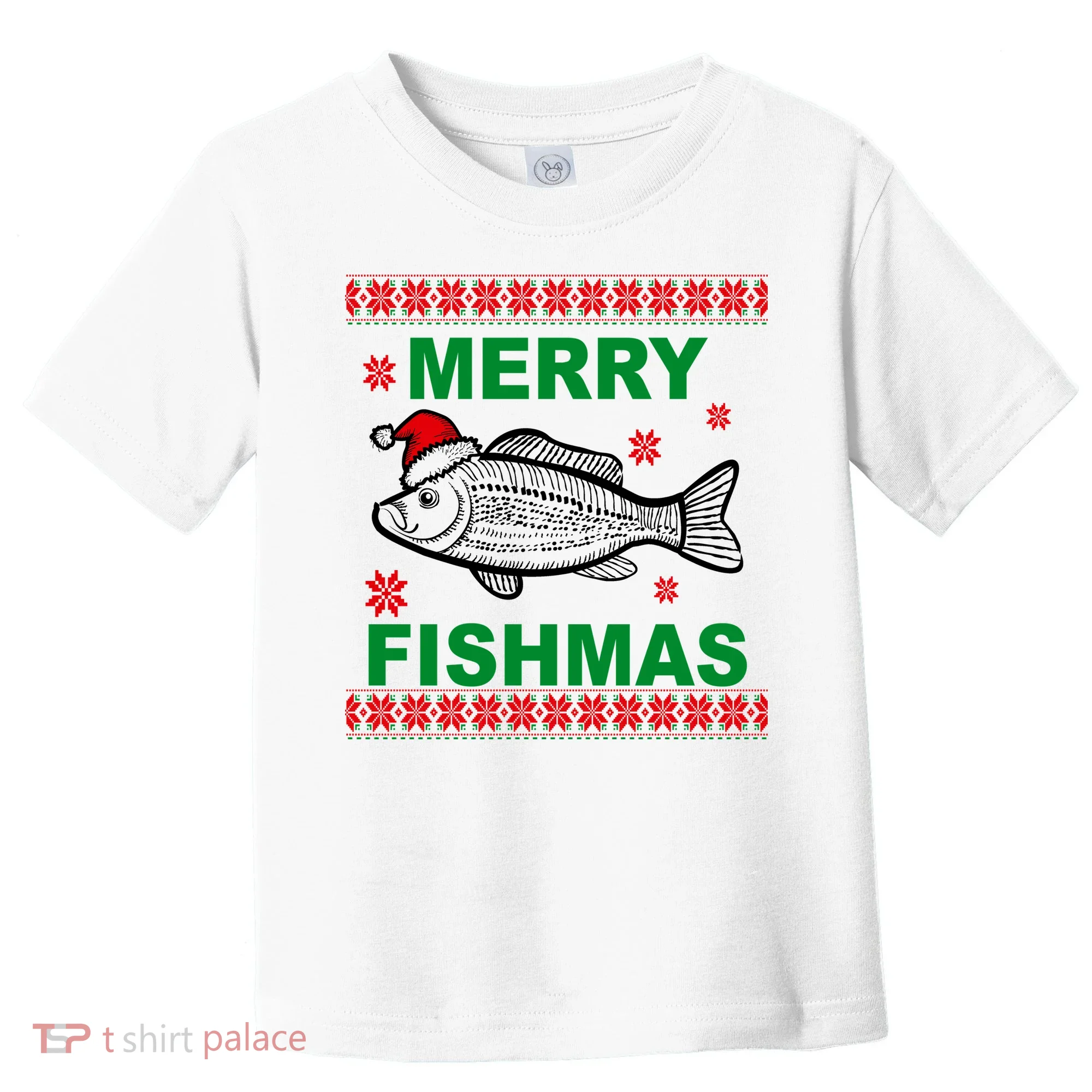 Merry Fishmas Ugly Christmas Toddler T-Shirt