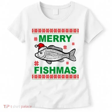 Merry Fishmas Ugly Christmas Women's T-Shirt