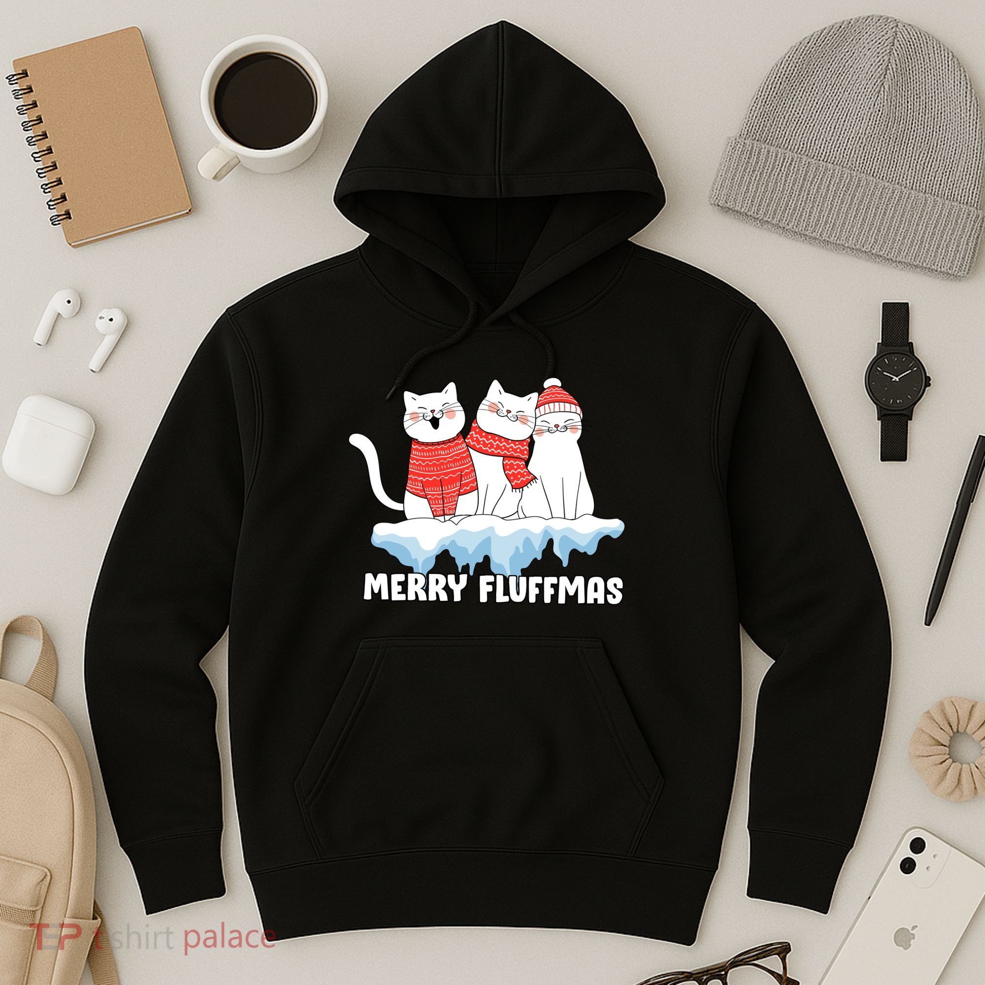 Merry Fluffmas Christmas Hoodie