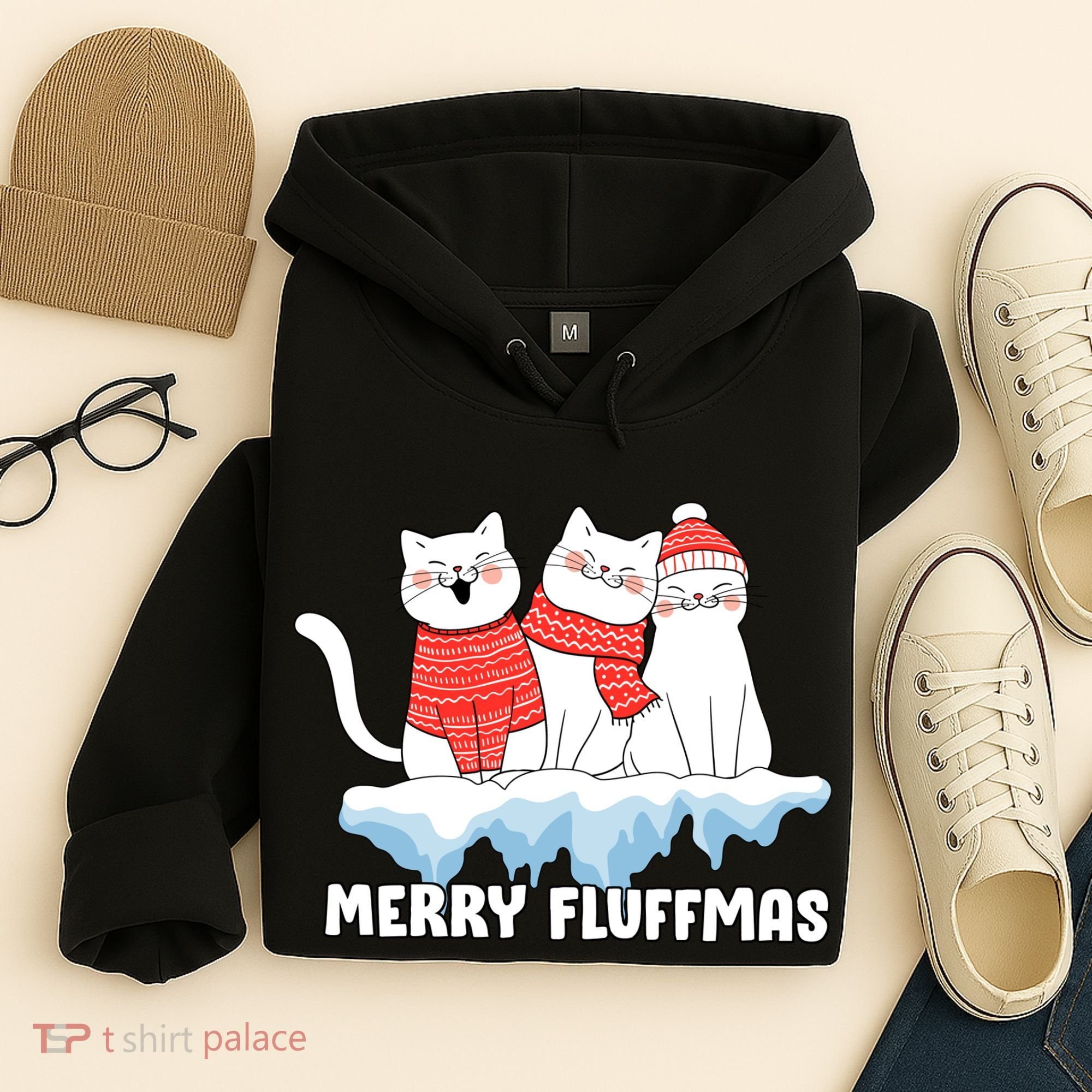 Merry Fluffmas Christmas Hoodie