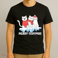 Merry Fluffmas Christmas T-Shirt thumb 3