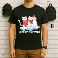 Merry Fluffmas Christmas T-Shirt thumb 6