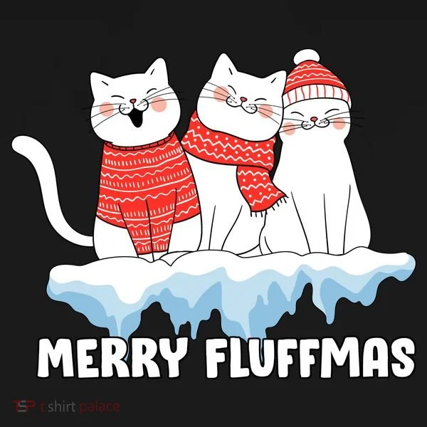 Merry Fluffmas Christmas Bucket Hat