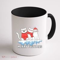 Merry Fluffmas Christmas Coffee Mug thumb 1