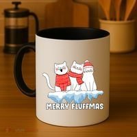 Merry Fluffmas Christmas Coffee Mug thumb 4
