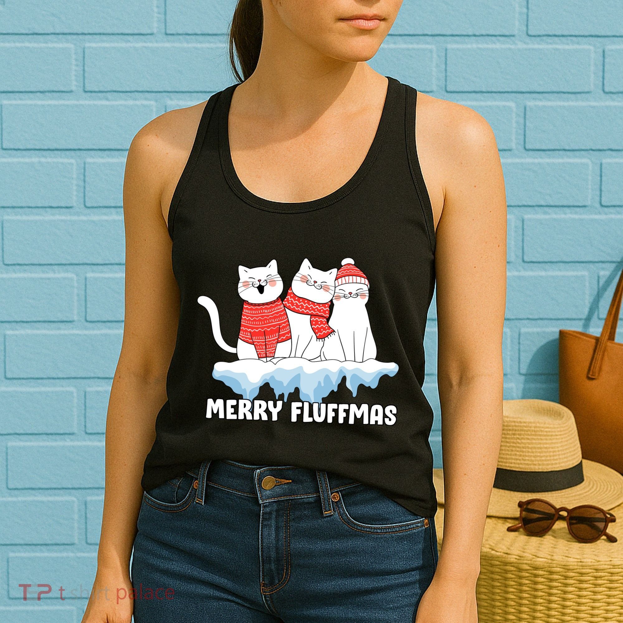 Merry Fluffmas Christmas Women's Tank Top