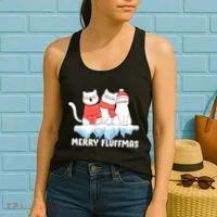 Merry Fluffmas Christmas Women's Tank Top thumb 2