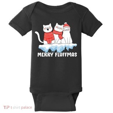 Merry Fluffmas Christmas Baby Bodysuit
