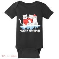Merry Fluffmas Christmas Baby Bodysuit thumb 0