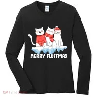 Merry Fluffmas Christmas Women's Long Sleeve Shirt thumb 0