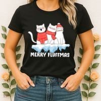 Merry Fluffmas Christmas Women's T-Shirt thumb 2