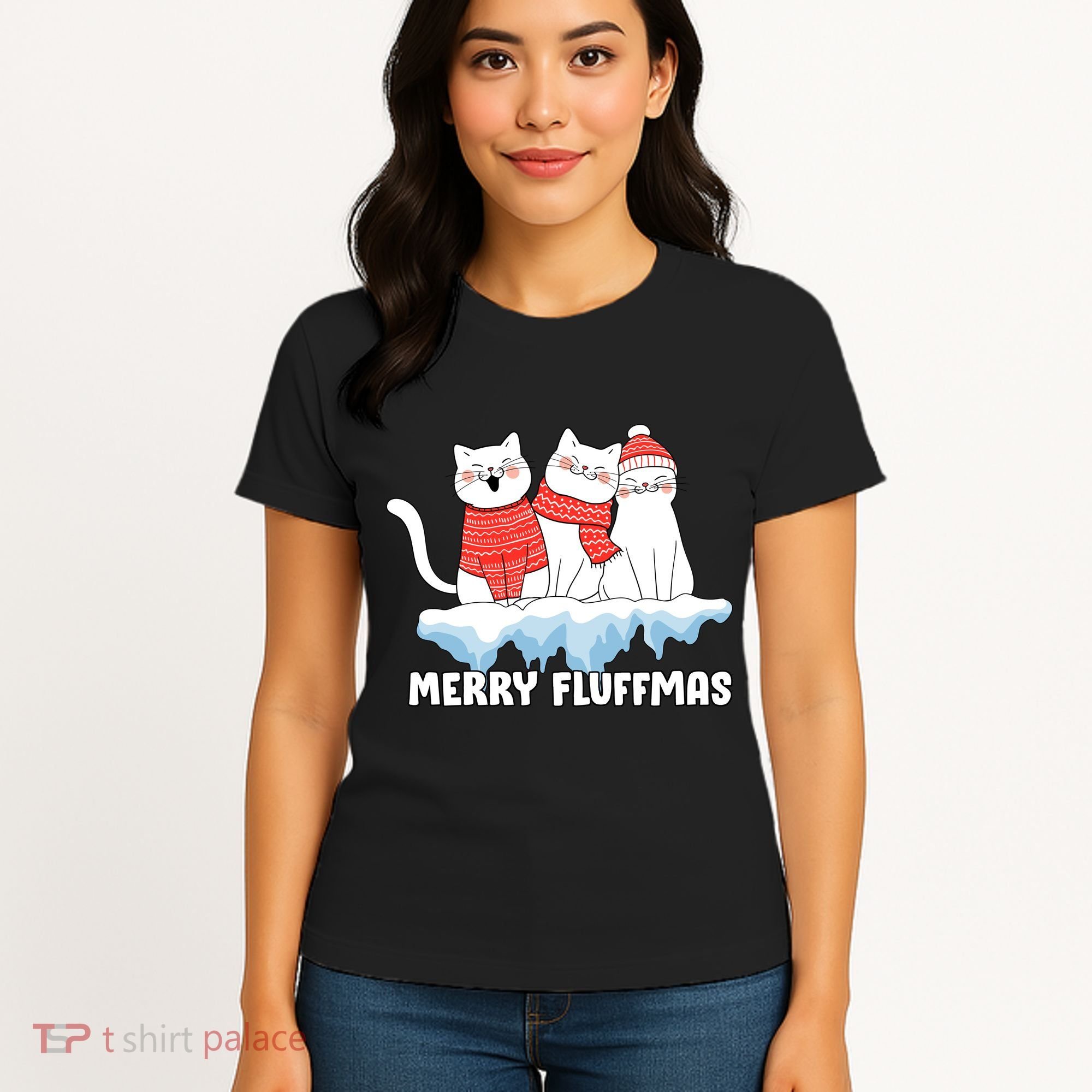 Merry Fluffmas Christmas Women's T-Shirt