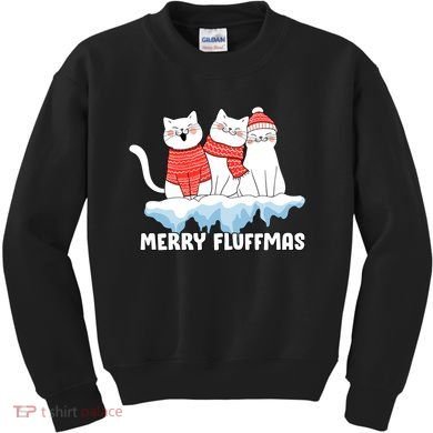 Merry Fluffmas Christmas Kids Sweatshirt