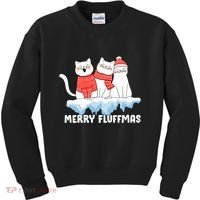 Merry Fluffmas Christmas Kids Sweatshirt thumb 0