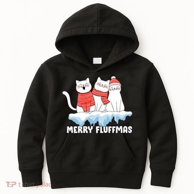 Merry Fluffmas Christmas Kids Hoodie