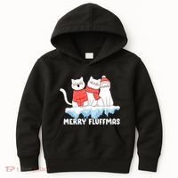 Merry Fluffmas Christmas Kids Hoodie thumb 0