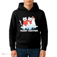Merry Fluffmas Christmas Kids Hoodie thumb 4