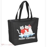 Merry Fluffmas Christmas Tote Bag thumb 2