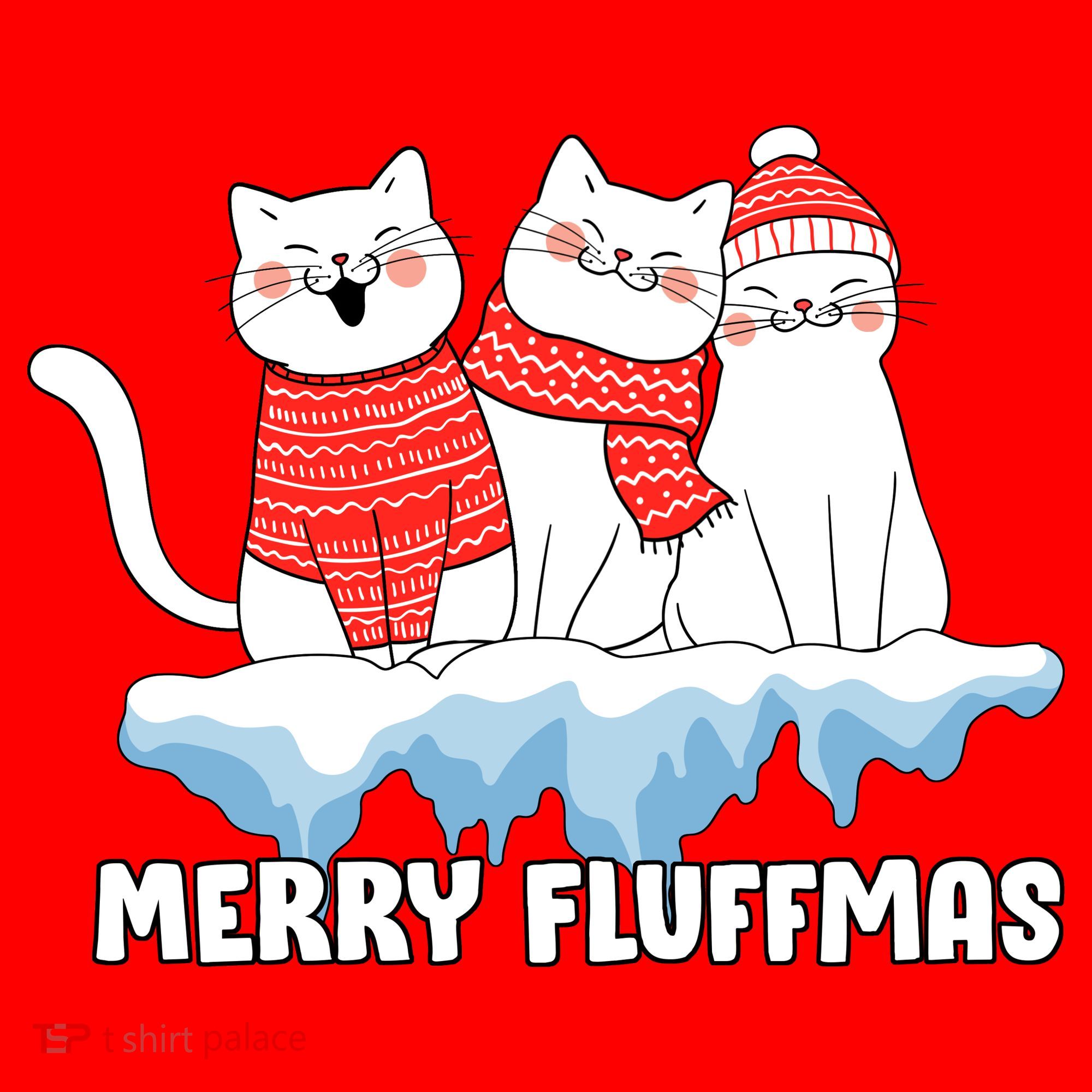 Merry Fluffmas Christmas Santa Hat