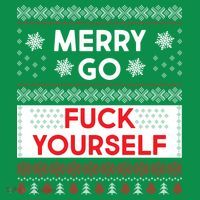 Merry Go F*ck Yourself Ugly Christmas Sweater Hoodie thumb 7