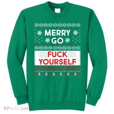 Merry Go F*ck Yourself Ugly Christmas Sweater Sweatshirt