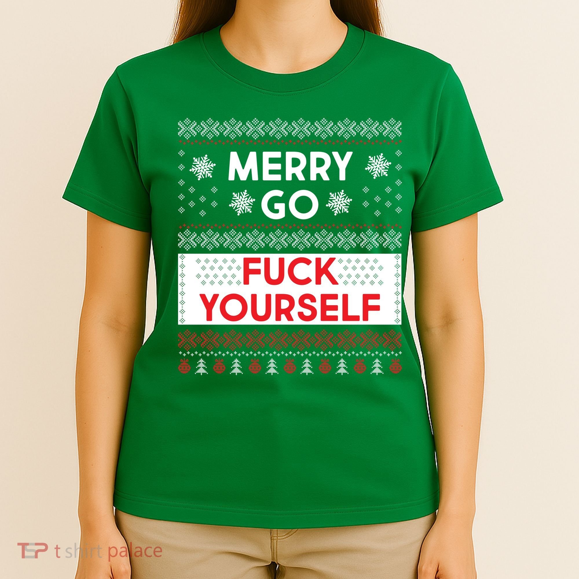 Merry Go F*ck Yourself Ugly Christmas Sweater T-Shirt